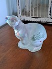 Fenton Woodland Frost Polar Bear 95th Anniversary  Hand Painted Signed