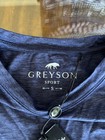 Nwt Men s Greyson Sport Ls Shirt  Size  S  Color  Navy Heather  m30 