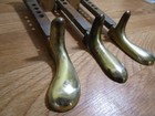 Vintage Brass Upright Piano Pedals Set Of  - 3 Replacement Hardware Parts