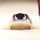 Black Onyx Oval Cut Gemstone With 925 Sterling Silver Ring For Men s  a823