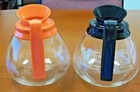 For Bunn - 2 Glass Coffee Pots decanter - 64 Oz  Commercial - Black   Orange-new