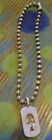 Metal gothic Metal Beaded Necklace With Skull Pendant