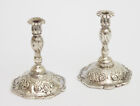 Pair Of Sterling Solid Silver Miniature Candlesticks Go To Bed 1899 Dolls House