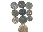 lot Of 10  Vg- Fine Ancient Roman Coins  Largest 22 Mm 2