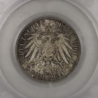 1901 A Prussia Germany Silver 2 Mark Uncirculated