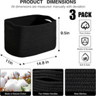Storage Baskets For Organizing Shelves  Woven Cotton Rope Bins For Organization 