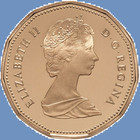 1987 Canada First Loonie One Dollar Coin  Mint Unc   1 Loon