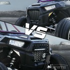Steel Grille Mesh W  14  Led Light Bar For 2017-2018 Polaris Rzr 1000 Xp Turbo