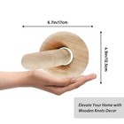 Wood Chain Decor  2-link Decorative Chain Hand Carved Boho Wood Knot Decor Fo   