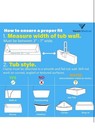 Fsa hsa Eligible  Vaunn Adjustable Bathtub Safety Rail Shower Grab Bar Handle