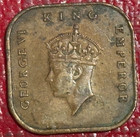 World War Ii Era Xf Details 1945  Malaysia Malaya One Cent Coin-square-agt412