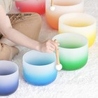 Cvnc 432hz 6-12 aria Gradient Quartz Crystal Singing Bowls Set Sound Bath Reiki