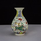 Chinese Ming Chenghua Blue And White Doucai Porcelain Phoenix Pattern Vase 6 6 
