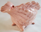 Pink Conch Glazed Ceramic Shell Planter By Coastal Regency Vintage Atlantic Deco