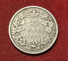Canada 25 Cents 1871 H Silver Coin Km 5 748k Mintage T10148