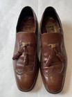 Johnston   Murphy Aristocraft Mens Wingtip Tassel Loafers Sz 7 5 Tan Brown Vtg