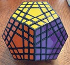 Rubik s Cube - 5x5 Gigaminx - Magic Twisty Cube - Black  Stickered