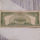 1934  5 Us Silver Certificate Blue Seal Banknote Serial U90508575a