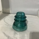 Aqua  blue green   Hemingray 42 Electrical Glass Insulator - Made In Usa