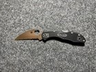 Spyderco Delica 4 Wharncliffe Knife Black Frn  2 8  Satin Full Serr  C11fswcbk