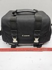 Canon 200dg Digital Slr Large Camera   Lens Case Gadget Bag Black Shoulder Strap