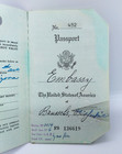 Vintage Expired 1956 Us Passport For Collection Netherlands Belgium France