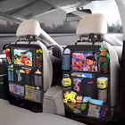 1pc Car Backseat Organizer Tablet Holder Seat Protector Storage Bag - New
