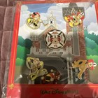 Wdw Main Street Fire Station Pin Set On Card Sealed   Mickey Mouse And Friends