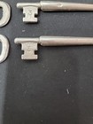 Lot Of 10 Vintage Steel Padlock Keys  3-pin Keyway Skeleton Key Lot