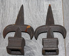 Lot Of 11- Cast Iron Fence Finials Caps Pointed Shape  For  3 4  Post