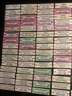 Large Lot Of 150 Original Jukebox 45 Record Title Strips  dd13