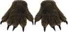 Halloween Hairy Hands Furry Animal Claws Paw Gloves For Women Men