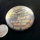 Clinton Gore Dallas County Democratic Party 1992 Presidential Vintag Pinback Pin