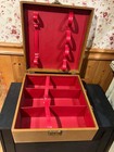 Vintage Mid Century Portable Bar Case- Travel Liquor Caddy Decanter Storage Box