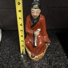 Vtg Post 1940 Chinese Waucai Polychrome Porcelain    scholar    9   h See Photos