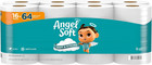 Angel Soft Toilet Paper  16 Mega Rolls   64 Regular Rolls  Strong Toilet Tissue