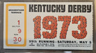 1973 Kentucky Derby Ticket Stub - Secretariat - Psa 5  Only 5 Higher 