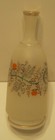 Antique Hand Painted   Hand Blown Milk Glass Vase Excellent Condition   