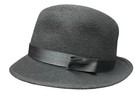 Sz 7 5 8 Vtg Mens Rossett Fedora Hat Black Grosgrain 2  Brim Mobster Gangster