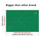 Worklion 24 X 36 Large Self Healing Pvc Cutting Mat Double Sided Gridded 
