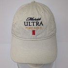 Michelob Ultra Pure Gold Slideback Hat Tan One Size Adjustable Econscious