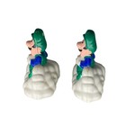 Vintage Luigi On Cloud Figure Nintendo Super Mario Bros 1989 Toy Lot 2