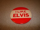 Elvis Presley 1956 I Like Elvis Original Pinback Button Made In U s a  Large Pin