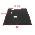E-z-go Txt Golf Cart Rubber Diamond Plate Floor Mat