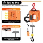 Portable 3-in-1 Electric Winches 300kg 660 Lbs Hoist Winch Crane Lift W  Remote