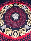 Barber And Hair Stylist Cape Medusa Red Gold And Black Design-free Shipping
