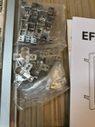 Ikea Effektiv Glass 2 Door New In Package Pair Of Aluminum Frame Etched Modern