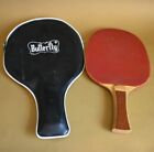 Vintage Tamasu Butterfly Soft-d13 Red Table Tennis Ping-pong Bat paddle W Case