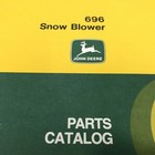Genuine John Deere 696 Snow Blower Parts Catalog Pc-1922 Dealer 1982