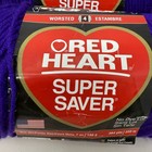 Red Heart Super Saver Yarn Lot 2 Skeins Amethyst  0356 Worsted Weight Acrylic